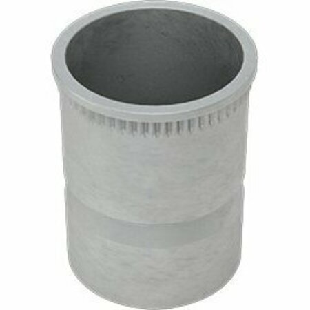 BSC PREFERRED Low-Profile Rivet Nut Cadmium-Plated Aluminum 1/4-28 Internal Thread .500 Long, 5PK 98560A668